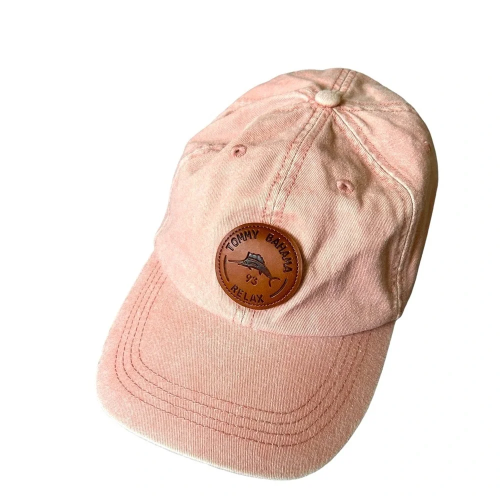Tommy Bahama women’s rose colored denim adjustable hat - Picture 1 of 7
